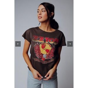 Clad and Cloth ZZ Top Worldwide Tour Baby Tee